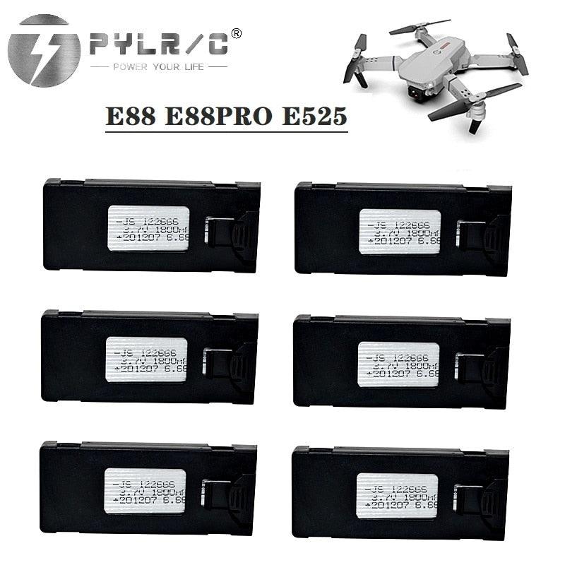 E88 / E99 დრონის ბატარეა 1800mAh 3.7V — უნივერსალური ტიპი ფოტო 4